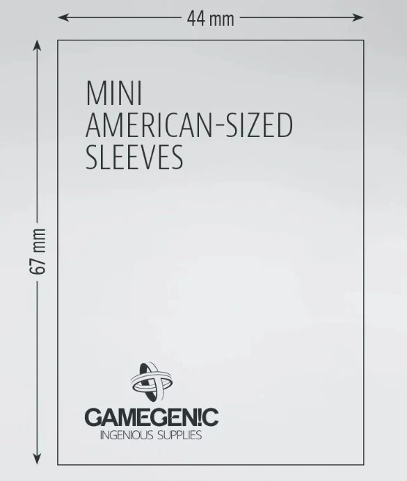 (44x67 mm) Gamegenic - PRIME Mini American Sleeves