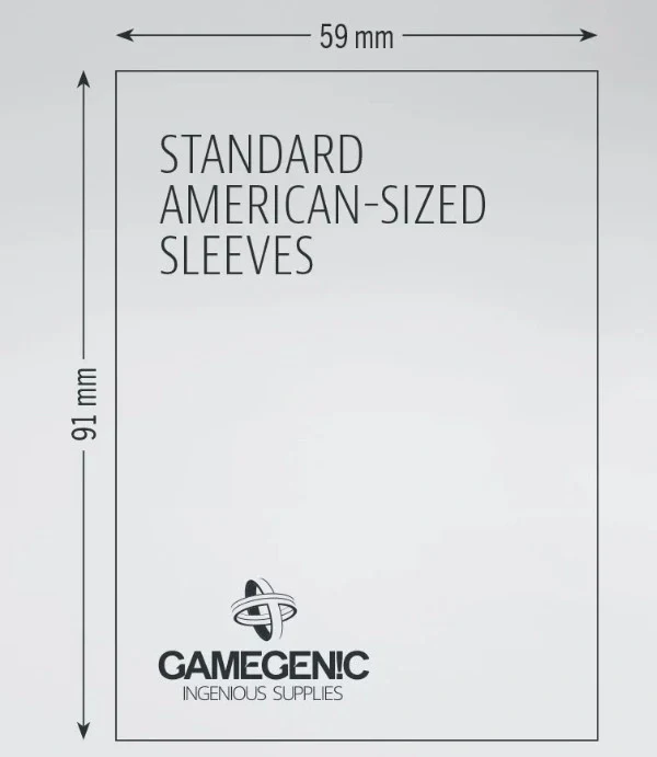 (59X91 mm) Gamegenic - PRIME American Sleeves