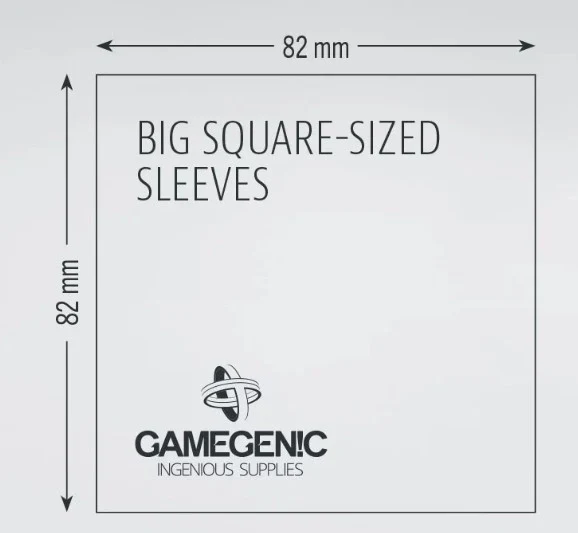 (82x82 mm) Gamegenic - PRIME Big Square Sleeves