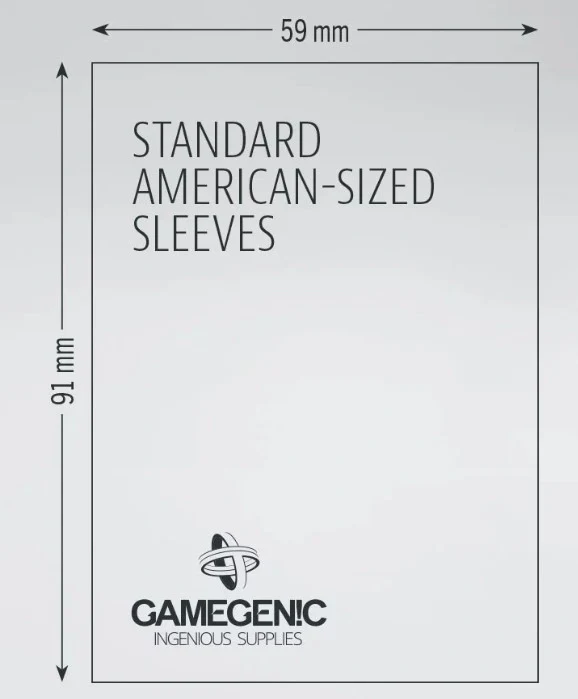 (59X91 mm) Gamegenic - Matte American Sleeves