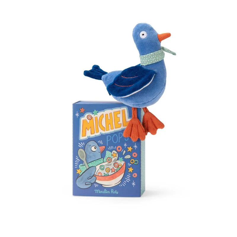 Moulin Roty Mjukisdjur med skallra - Duvan Michel