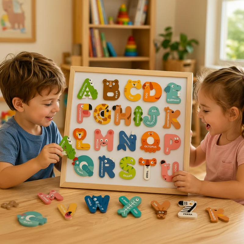 Magnetic Alphabet – Lära & Leka – Magnetbokstavsset