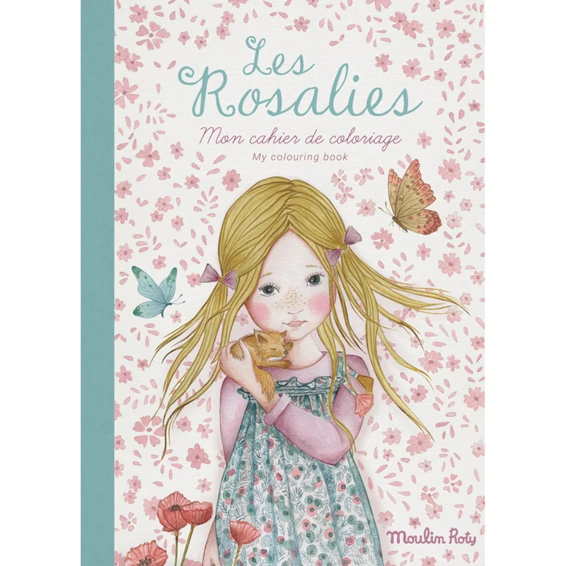 Moulin Roty - Målarbok Les Rosalies