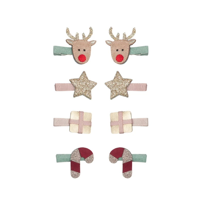 Barnaccessoarer - Mimi & Lula - 8 hårclips - Minijul
