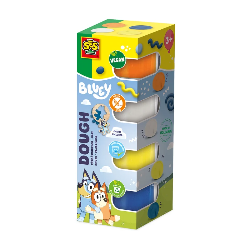 Bluey Degset med 4 burkar modellera 90 g