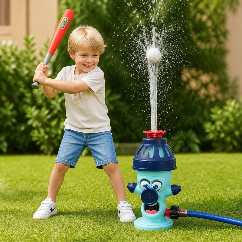 Barnens Baseball Helikopter Vattensprinkler för Utomhus Sommarlek