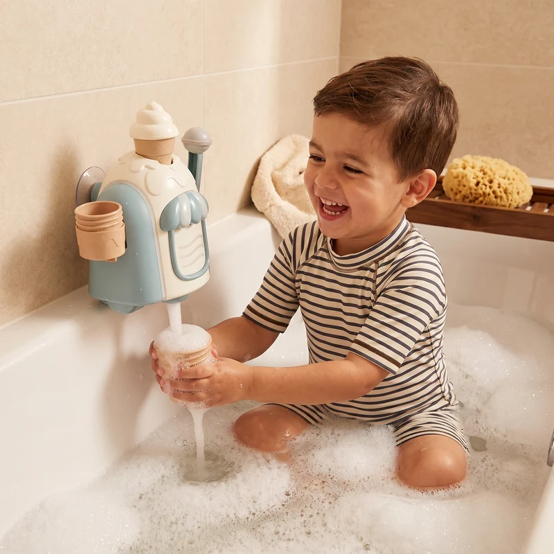 Ismaskin Baby Badsleksak med Bubbles
