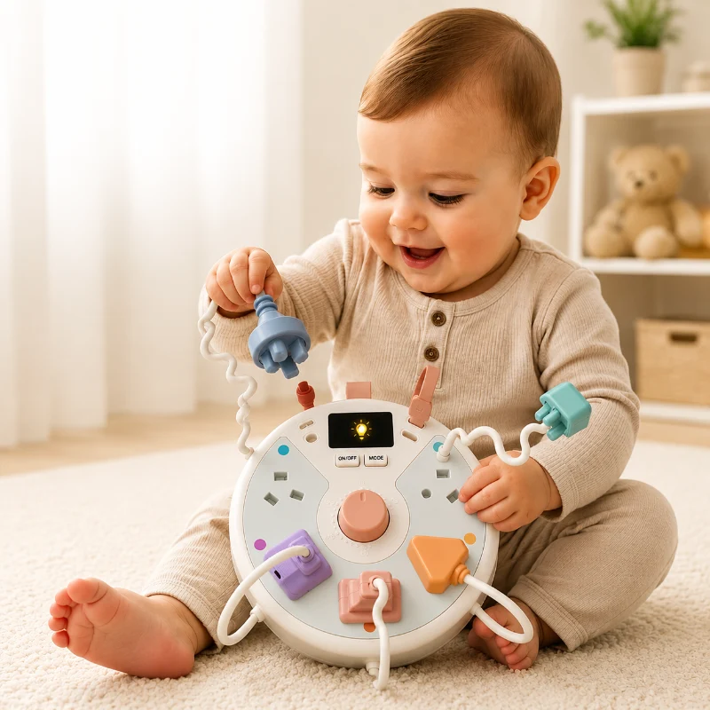 Light Up Busy Board – Motorik & utveckling – Aktivitetstavla