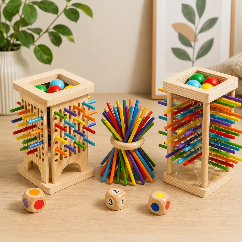 Wooden Stick Battle Game – Tänk & Interaktivt – Strategiskt brädspel