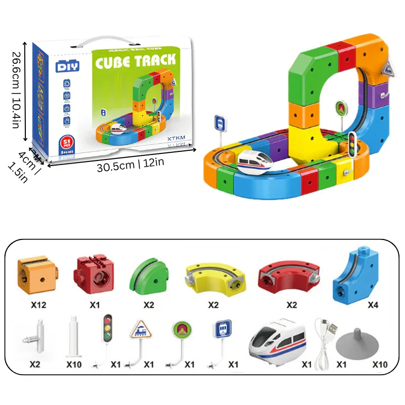 DIY Cube Track – Kreativt & Aktivt – Kreativ DIY-tågbana