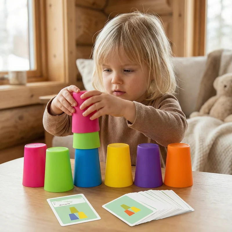 Montessori Stapelbägarspelet