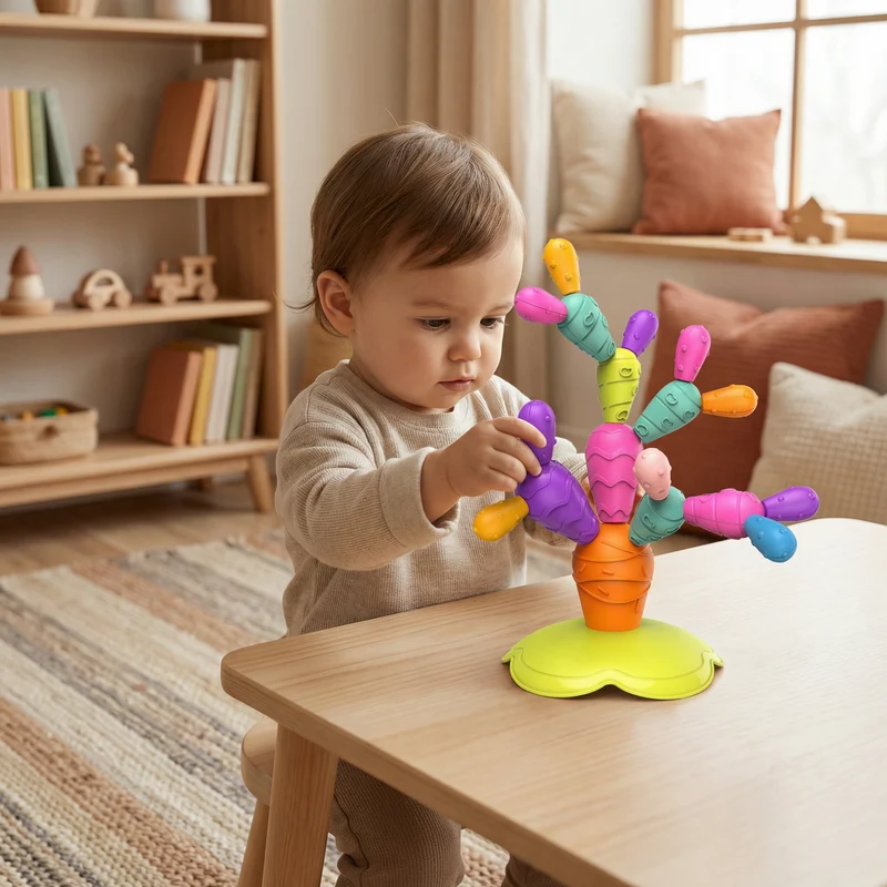 Montessori Magnetisk Kaktusleksak