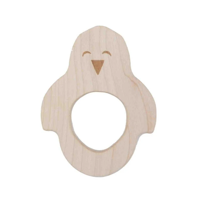 Wooden Story bitring i lönn – pingvin