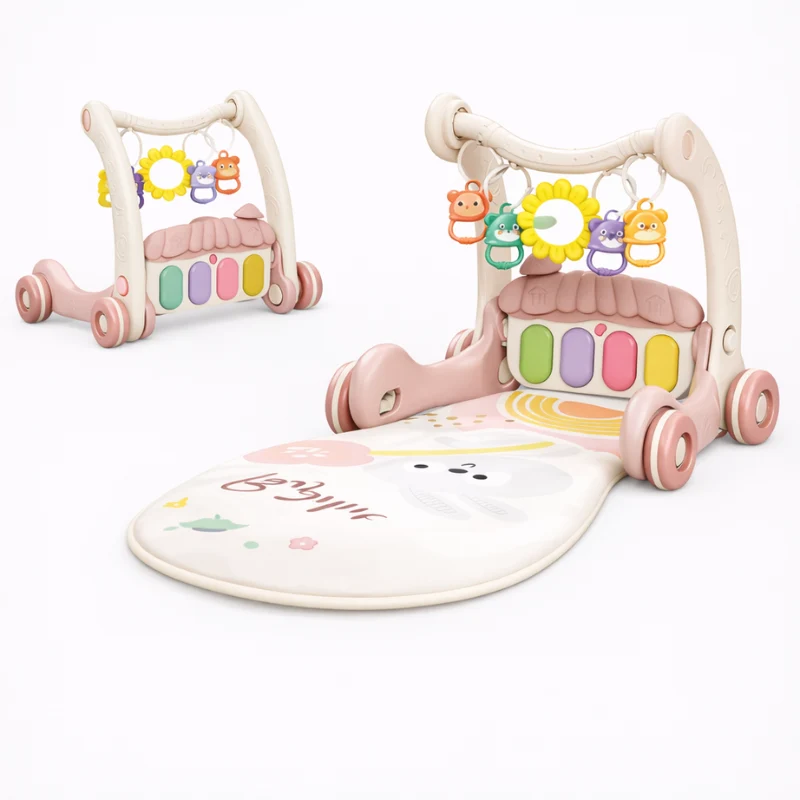 Step & Play – Interaktivt & Säker – 3-i-1 gåstol & babygym