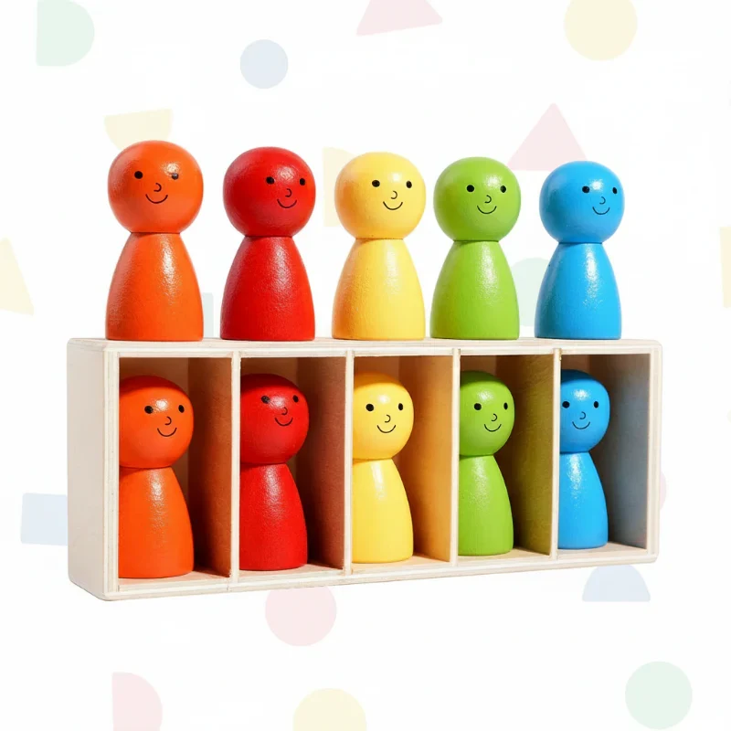 WoodenMatch – Smart & lekfullt – Montessori färgspel