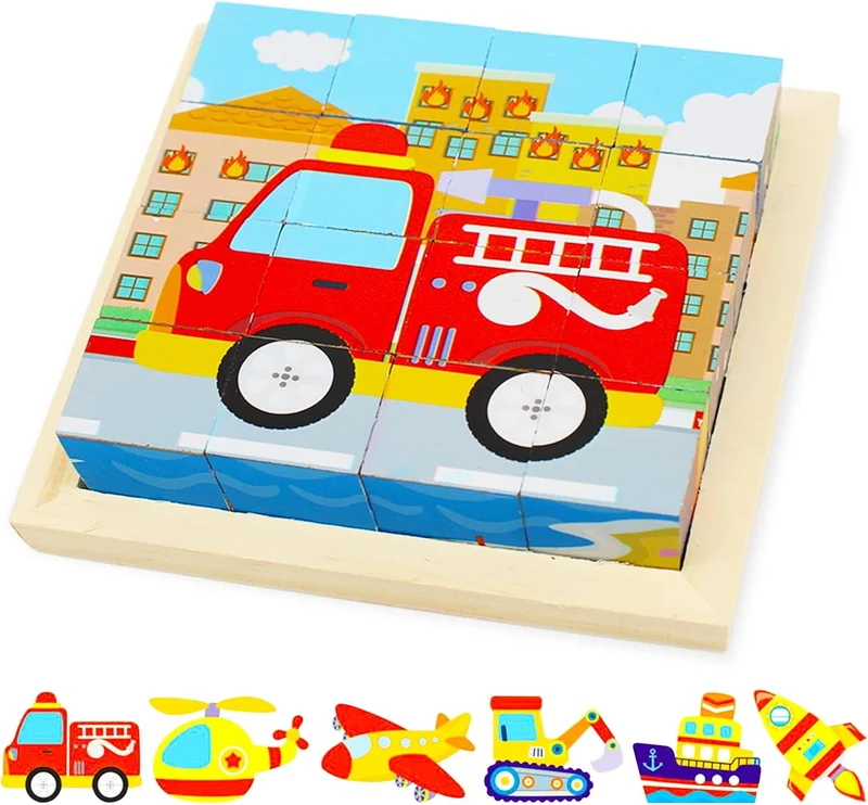 CubePuzzle – Roligt och lärorikt - 3D-pussel med träklossar