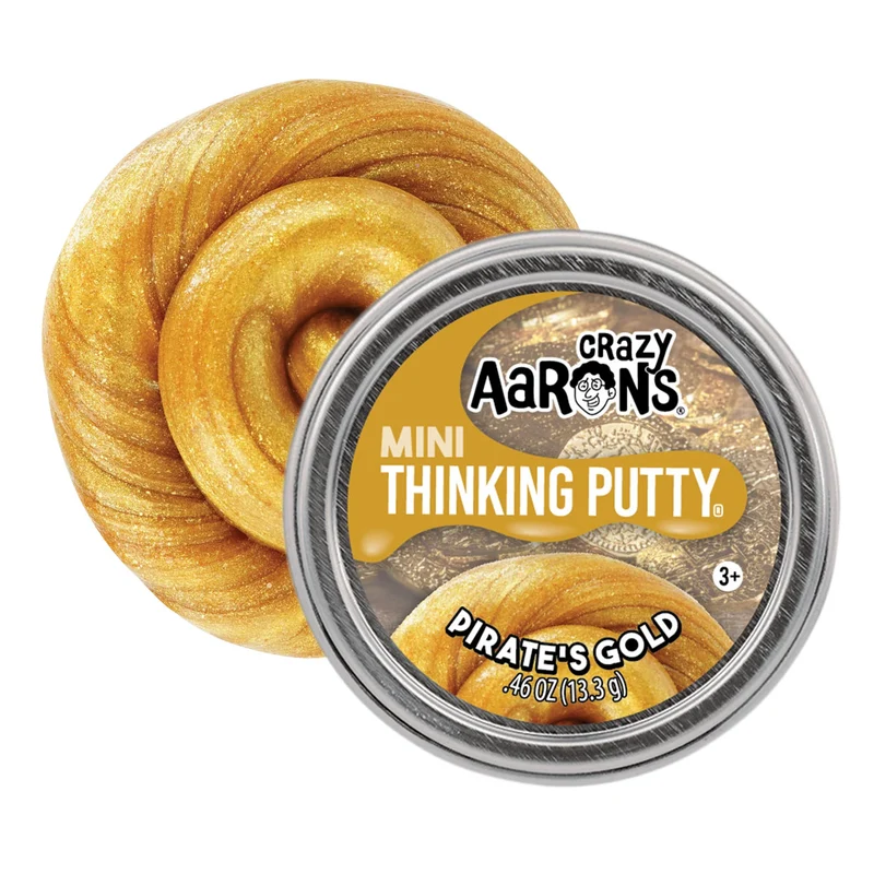 Crazy Aarons Tänjbar lera Mini Pirates Gold (5cm, 13g)