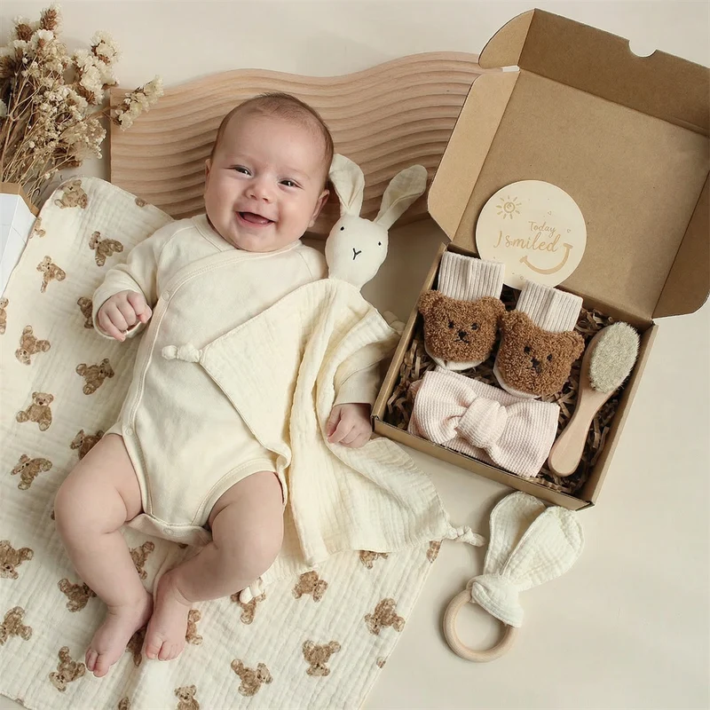 6-delat presentset för nyfödda – baby startpaket