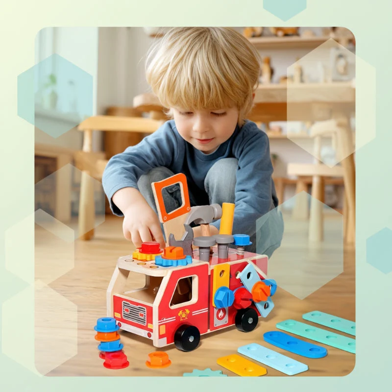 BuildRescue – Pedagogiskt & kreativt – Brandbil i trä