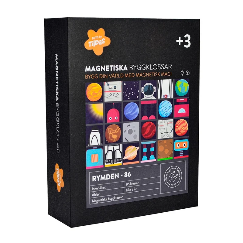 Tildas Magnetiska byggklossar Rymden (86 delar)