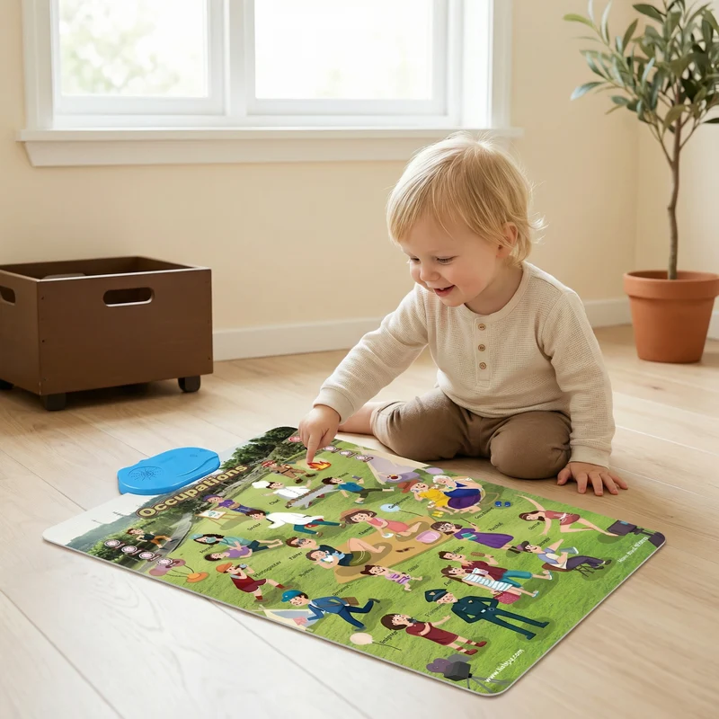 Talande engelsk lärotavla för barn