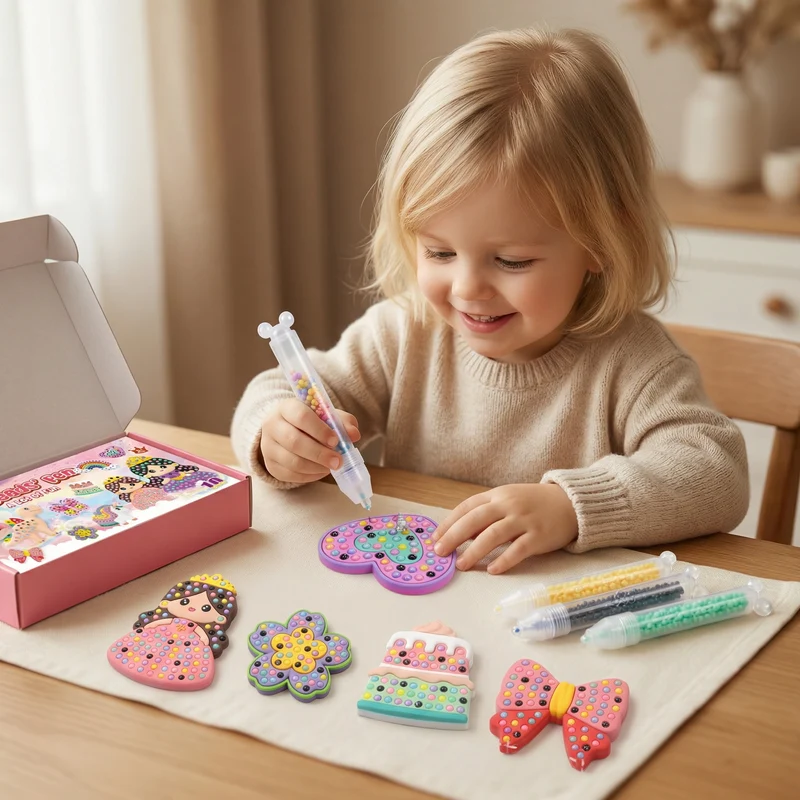 Förtrollande pärlmålning – DIY-set för barn