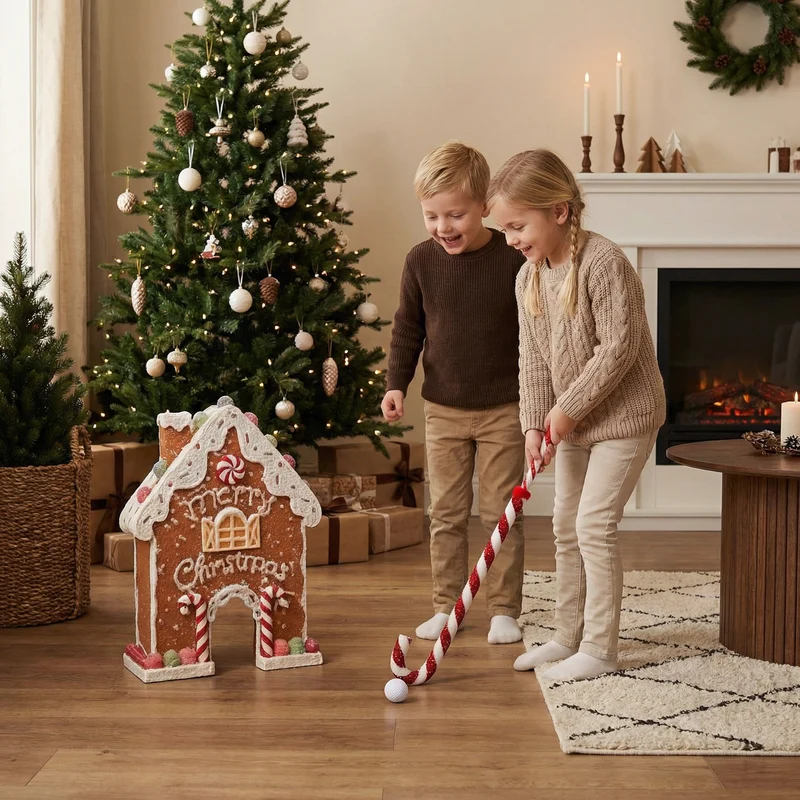 Pepparkaks mini golf julleksak