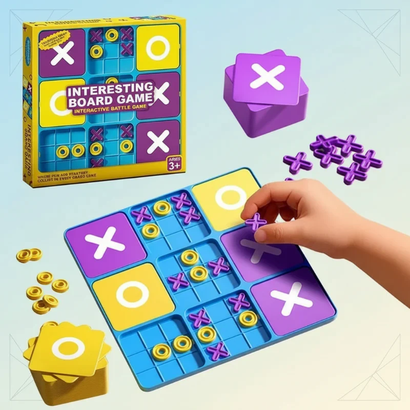 ThinkTac – Smart & utmanande – Tic-Tac-Toe hjärngymnastik (tre i rad)