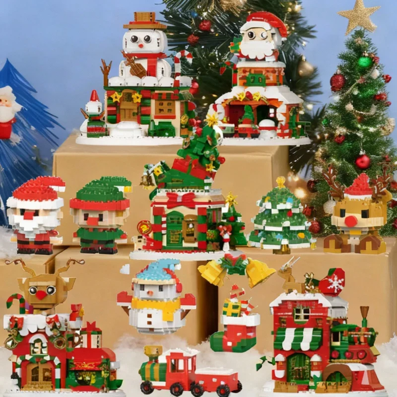 HolidayBlocks – Glada & dekorativa – Juliga minibyggklossar