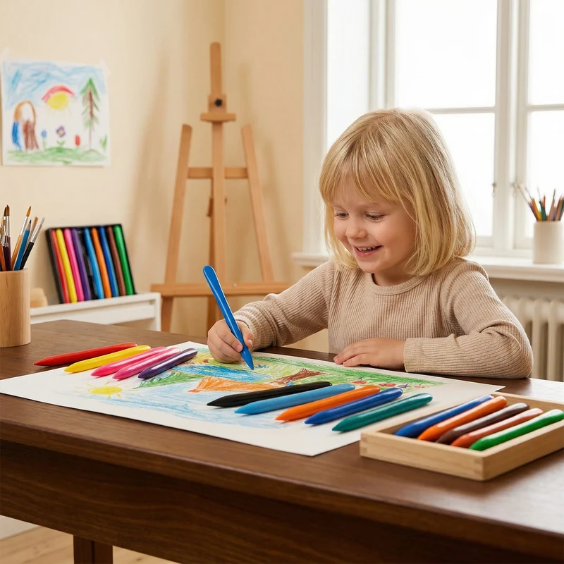 Smudge-Proof – Smudgefria Färgpennor för Kreativa Barn