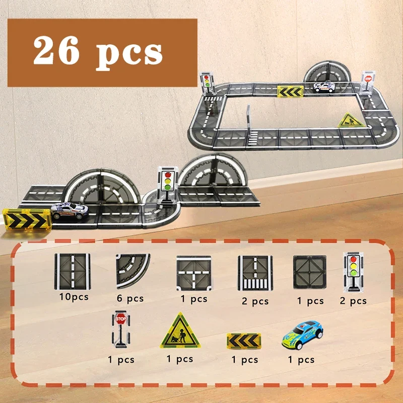 MagnetoTrack – Kreativt & lekfullt – Magnetiska brickor Autoset