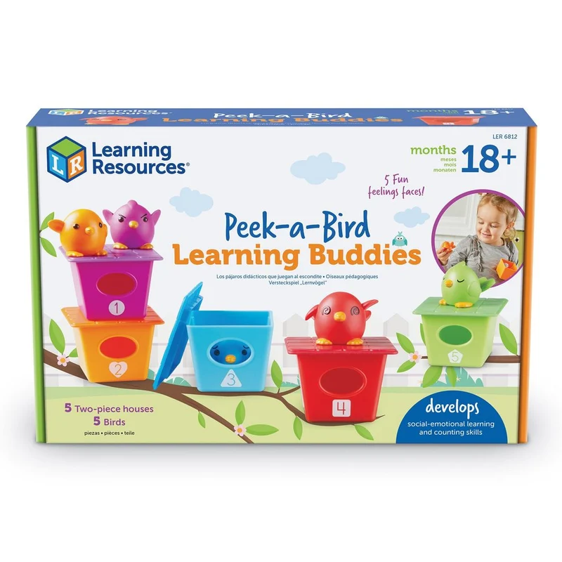 Learning Resources Lär dig om siffror och färger - Aktivitetsset med fåglar
