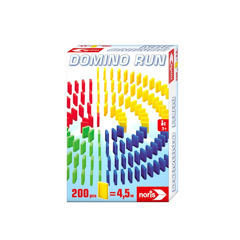 Domino Run med 200 brickor