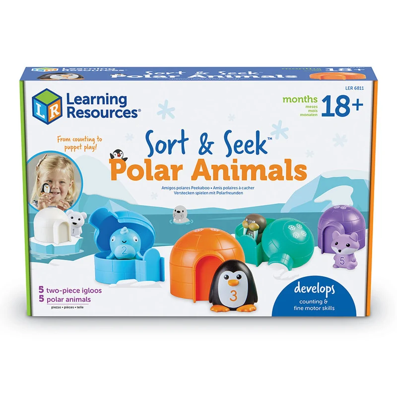 Learning Resources Lär dig om tal och färger – Aktivitetsset med polardjur