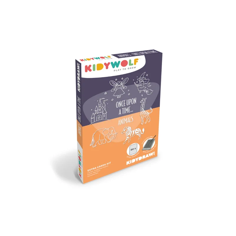 KidyDraw mini refill-kort med ritmallar, Once upon a time