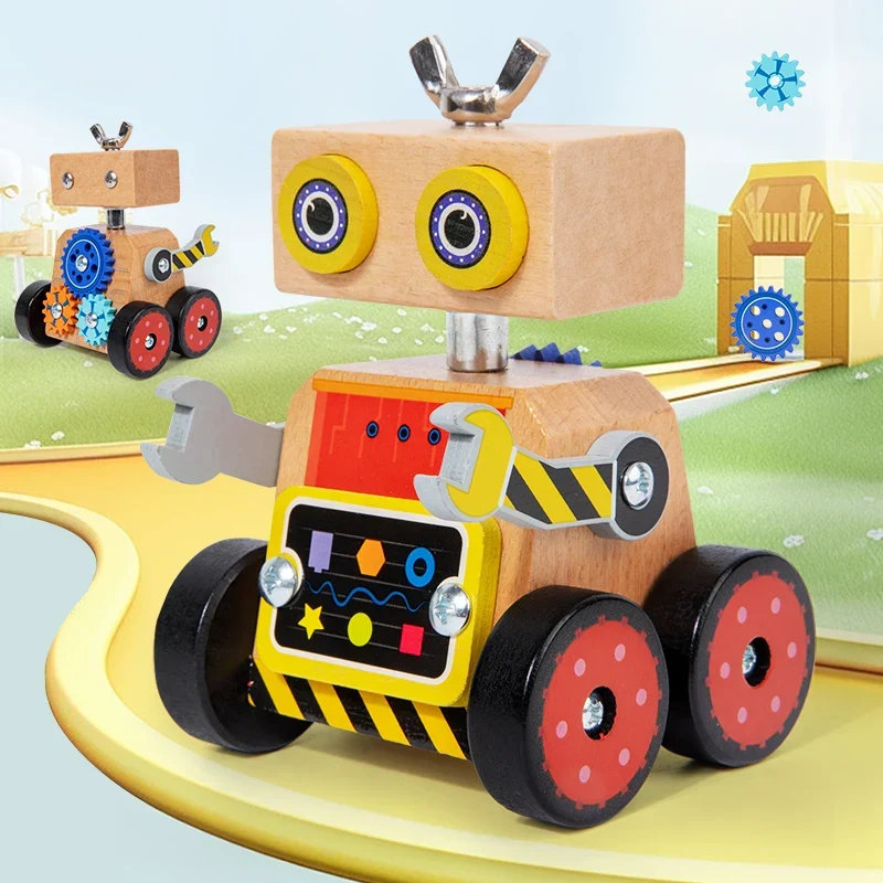 Woods™ - Bygg & Lek - Byggrobot i trä