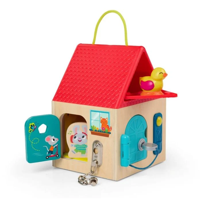 B Toys låshus, lär dig låsa upp