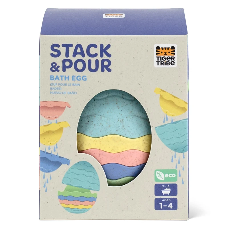 Tiger Tribe Badleksak Stack & Pour Bath Egg