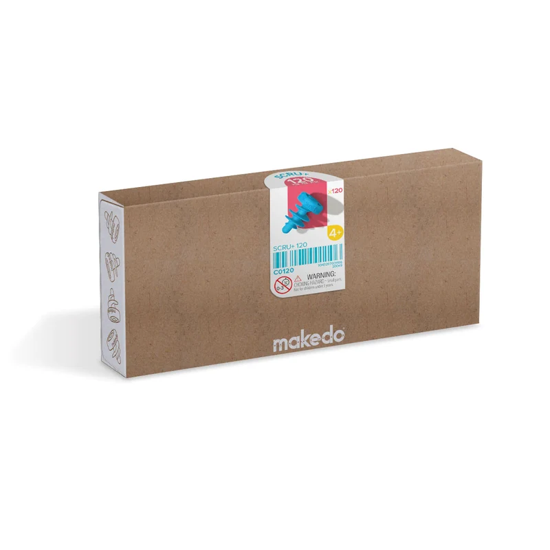 Makedo Byggdelar Scru+ (120 delar)