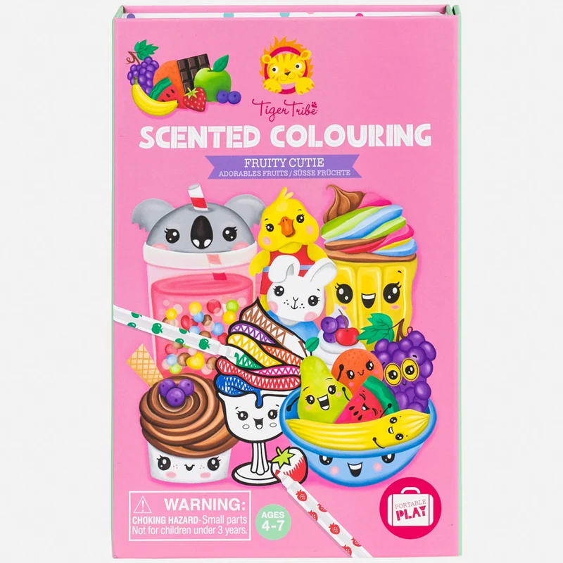 Tiger Tribe Målarset med doftpennor Scented Colouring Fruity Cutie