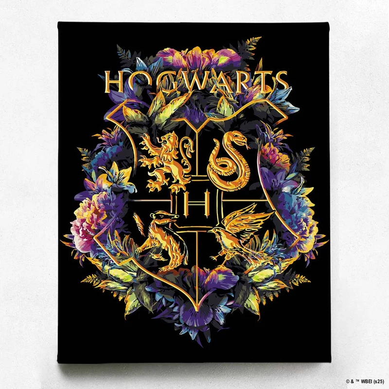Hogwarts vapensköld - Siffermålningskit