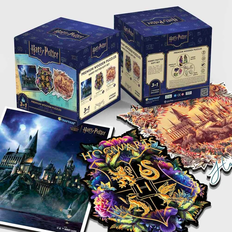 3-pack HARRY POTTER™ - Presentset med träpussel + 200 kr extra rabatt