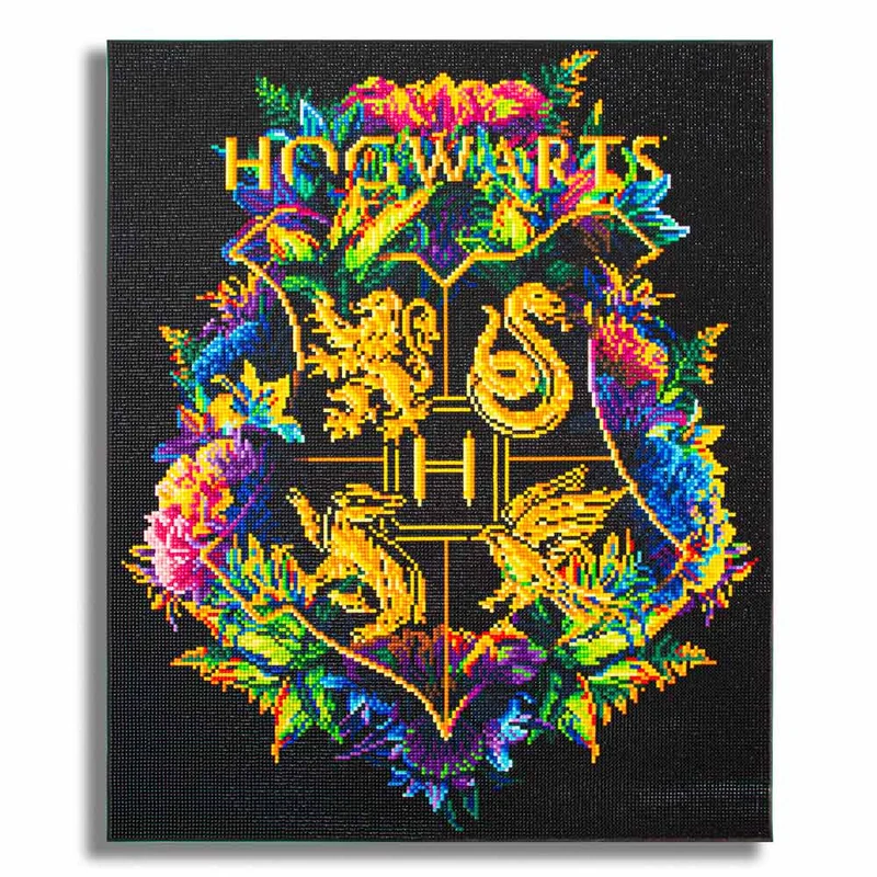 Hogwarts vapensköld - Diamantmålningskit