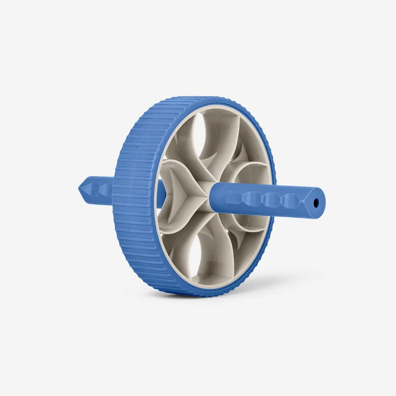 Blue and beige ab wheel