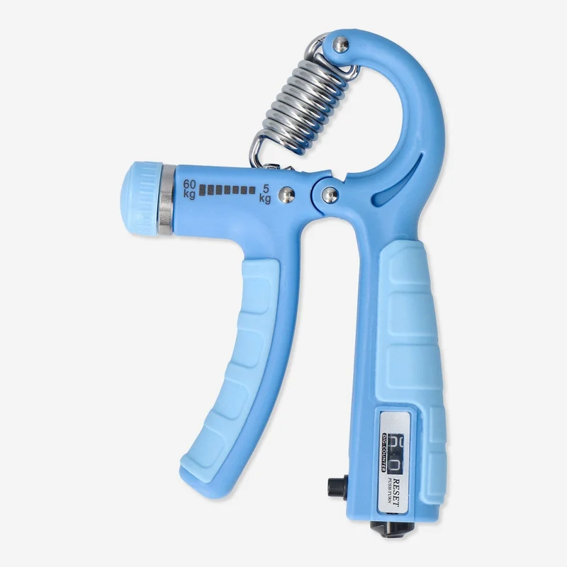 Blue hand grip with adjustable resistance – 5 to 60 kg