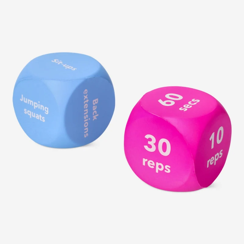 Exercise dice. 2 pcs