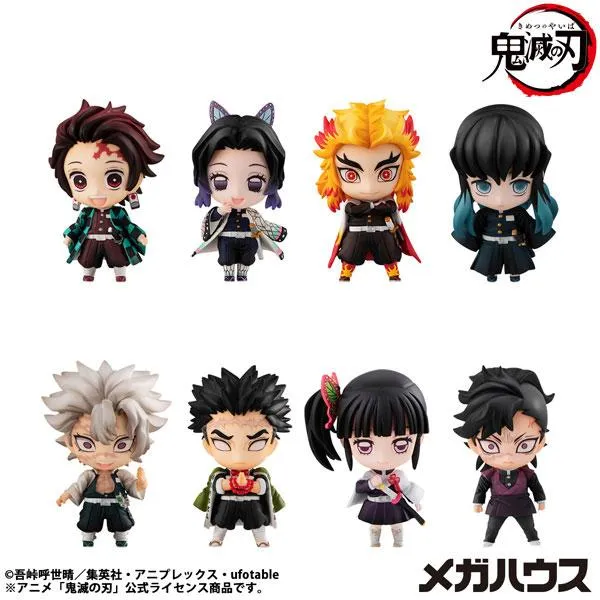 Demon Slayer Tanjiro & Vänner Maskotkollektion Vol. 2 8-pack Box MegaHouse