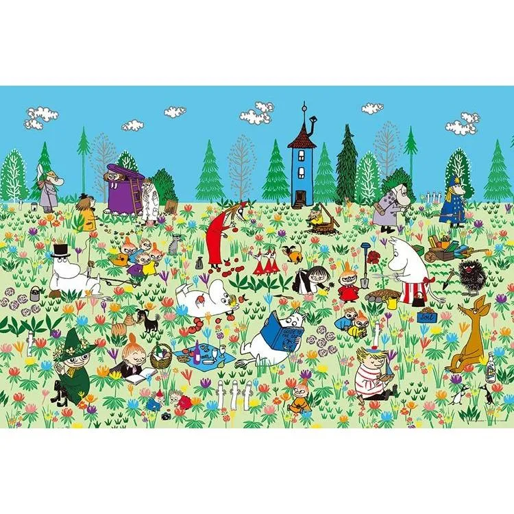 Pussel Picknick i blomsterfältet Mumin 1000 bitar YAM-10-1398