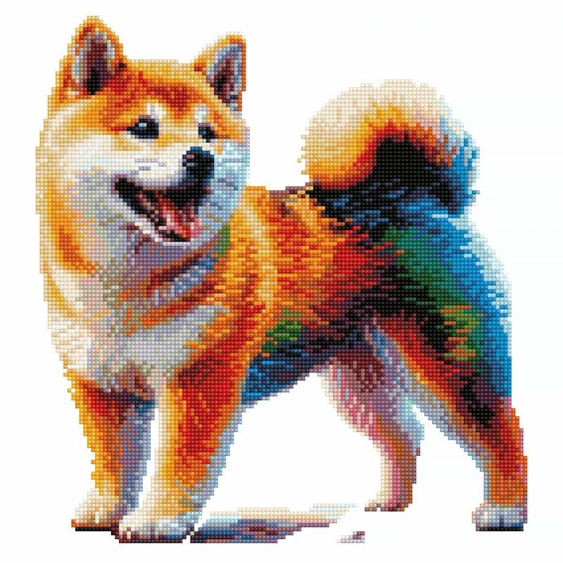 Shiba Inu hund - Diamond Painting Kit