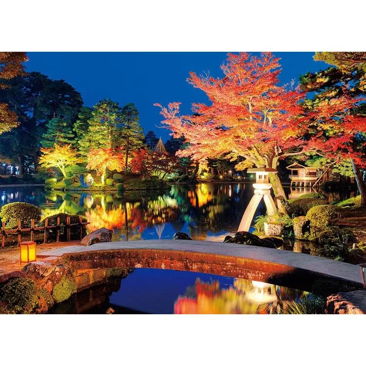 Pussel Crimson Kanazawa Garden Ishikawa 500 bitar YAM-05-1005